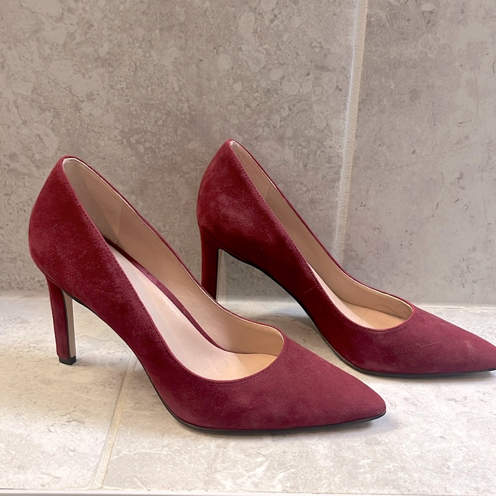 Red Suede 27 EDIT Pumps